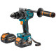 Ударная дрель-шуруповерт Bort BAB-21Ix2Li-XDK 93414943 с 2-мя АКБ, кейс