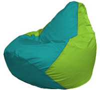Кресло-мешок Flagman Груша Супер Мега 4XL Г5.1-294 бирюзовый/салатовый