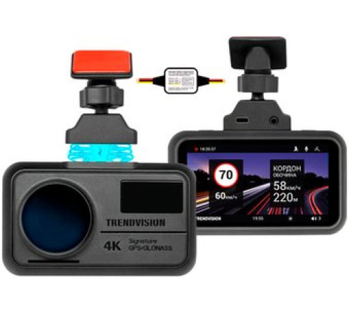 Видеорегистратор-GPS информатор 2в1 TrendVision TDR-725 Real 4K Max
