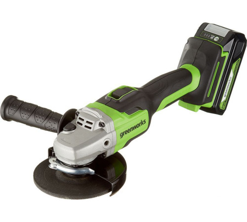 Угловая шлифмашина Greenworks GD24AGK2 3200207UA с 1-им АКБ 2 Ач