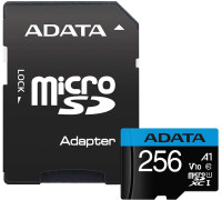 Карта памяти ADATA Premier AUSDX256GUICL10A1-RA1 microSDXC 256GB с адаптером