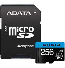 Карта памяти ADATA Premier AUSDX256GUICL10A1-RA1 microSDXC 256GB с адаптером