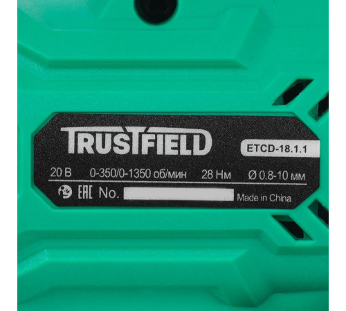 Дрель-шуруповерт Trustfield ETCD-18.2.1 с 2-мя АКБ, кейс