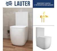 Унитаз напольный Lauter Rimless 21D2203 + гигиенический душ Glow 21LT0224GL