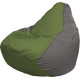 Кресло-мешок Flagman Груша Г2.1-224 оливковый/серый