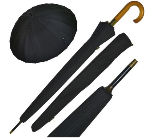 Зонт-трость Ame Yoke L65-24CH черный