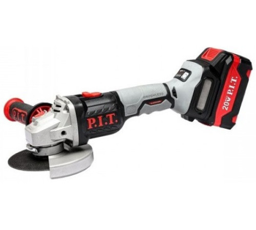 Угловая шлифмашина P.I.T. PWS20H-125D/1 с 1-им АКБ, кейс