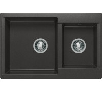 Кухонная мойка Polygran Brig-772 черный 16