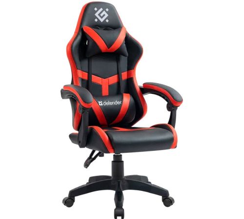 Игровое геймерское кресло Defender Synergy черный/красный