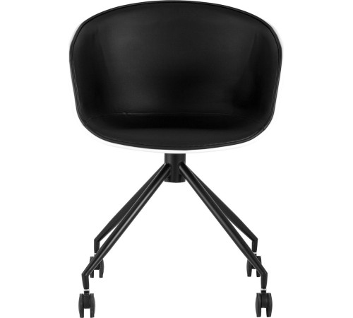 Офисное кресло Stool Group Libra SL-7040ZB пластик белый/экокожа черный