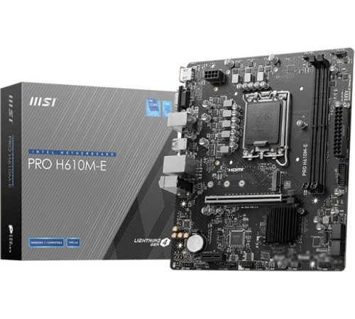 Материнская плата MSI PRO H610M-E