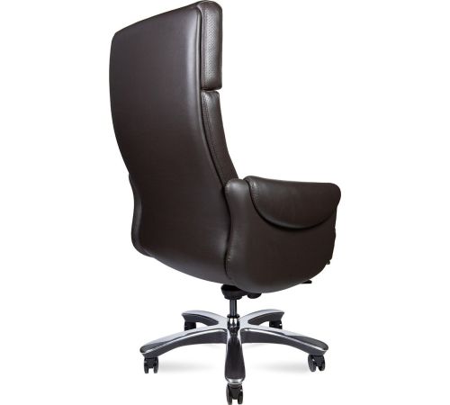 Офисное кресло Norden Ritz A 2108 brown leather кожа коричневый/алюминиевая крестовина