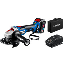 Угловая шлифмашина Зубр Профессионал AB-125-41 с 1-м АКБ, сумка