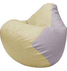 Кресло-мешок Flagman Груша Макси Г2.3-1025 светло-бежевый/сиреневый