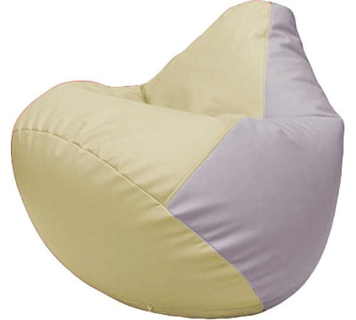 Кресло-мешок Flagman Груша Макси Г2.3-1025 светло-бежевый/сиреневый