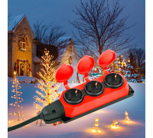 Удлинитель ЭРА UK-3e-3x1.5-5m-IP44KG Б0057579