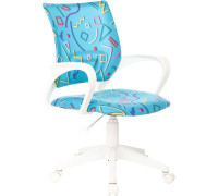 Компьютерное кресло Бюрократ Burokids 1W 1920811 голубой Sticks 06/пластик белый