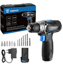 Дрель-шуруповерт Deko ZKCD12 SET6 084-1040 с 2-мя АКБ, кейс