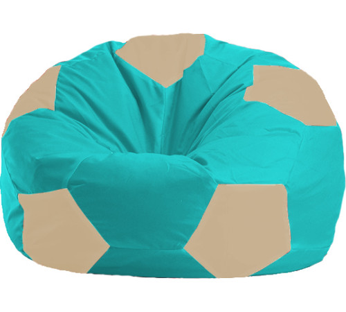 Кресло-мешок Flagman Мяч Стандарт М1.1-293 бирюзовый/светло-бежевый