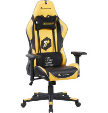 Игровое геймерское кресло Evolution Tactic PRO Special edition D4 черный/желтый