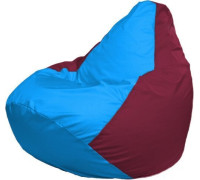 Кресло-мешок Flagman Груша Макси Г2.1-281 бордовый/голубой