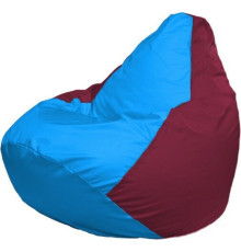 Кресло-мешок Flagman Груша Макси Г2.1-281 бордовый/голубой