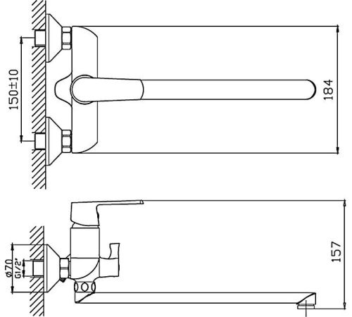 Смеситель Haiba HB22804