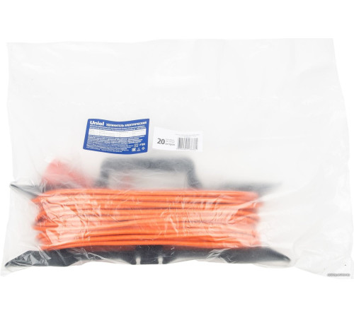 Удлинитель Uniel YX10-101 /UCK-1N/2x1,00/20M/F ORANGE UL-00010800