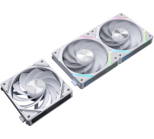 Комплект вентиляторов для корпуса 1stPlayer XF7 Reverse ARGB 3 шт, белый