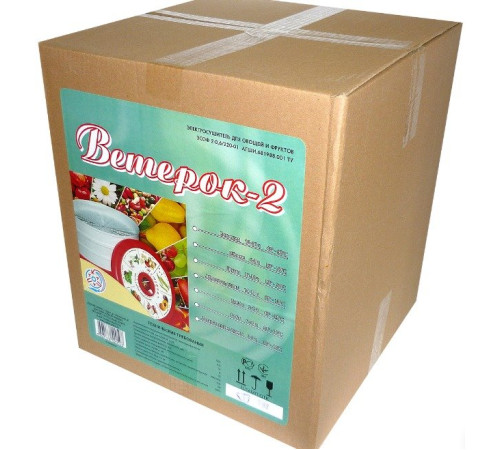 Сушилка для овощей и фруктов Спектр-Прибор Ветерок-2 ЭСОФ-0,6/220 5 поддонов, прозрачный