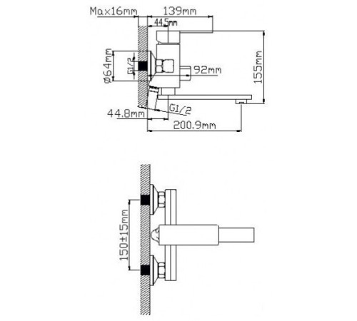 Смеситель Wisent WP30006