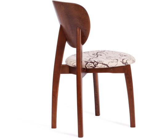 Стул TetChair Diamante мягкое сиденье коричневый/крекс бежевый