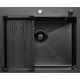 Кухонная мойка ARFEKA Eco AR мойка 600*500, коландер G, дозатор Black Decor Volcanic