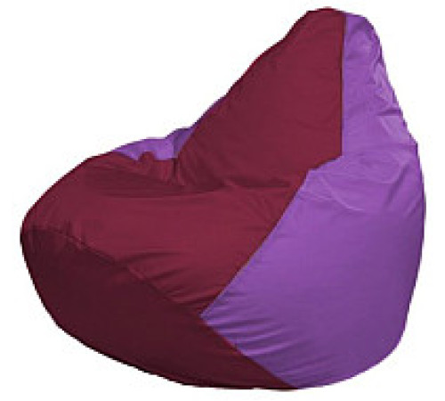 Кресло-мешок Flagman Груша Мини L Г0.1-302 бордовый/сиреневый