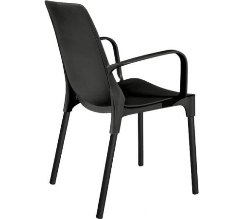 Стул с подлокотниками Sheffilton SHT-S76 черный муар