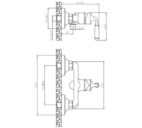 Смеситель Esko Prague PG 80