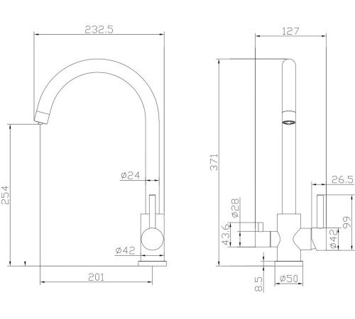 Смеситель Ekko E4307