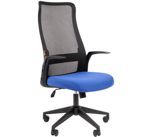 Офисное кресло CHAIRMAN 573 черный/синий