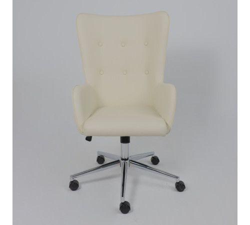 Офисное кресло AksHome Bella XL Chrome Pegasso крем