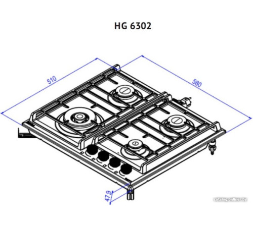 Варочная панель Korting HG 6302 CTB