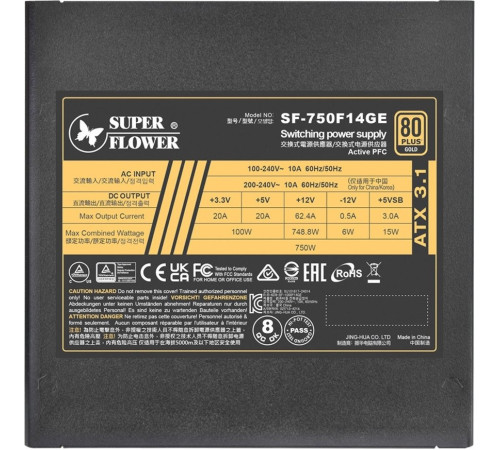 Блок питания Super Flower Leadex III Gold Up ATX 3.1 750W SF-750F14GE