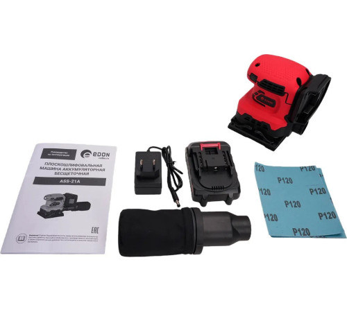 Виброшлифмашина Edon ASS-21A с 1-им АКБ