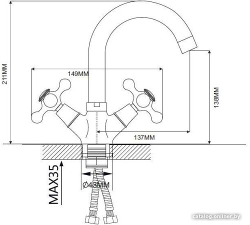 Смеситель Ekko EM1219