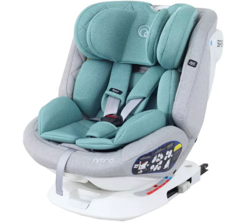 Детское автокресло Rant Nitro Isofix UB619 серый/мятный