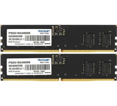 Оперативная память Patriot Signature Line 2x8ГБ DDR5 4800 МГц PSD516G4800K