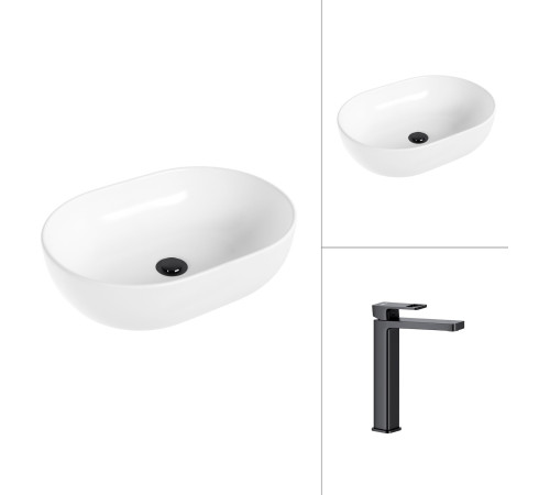 Умывальник Lauter 21836A + Cascade 21СК0655BS