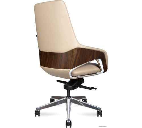 Офисное кресло Norden Шопен LB FK 0005-B Beige Leather кожа бежевая/алюминий
