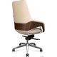 Офисное кресло Norden Шопен LB FK 0005-B Beige Leather кожа бежевая/алюминий