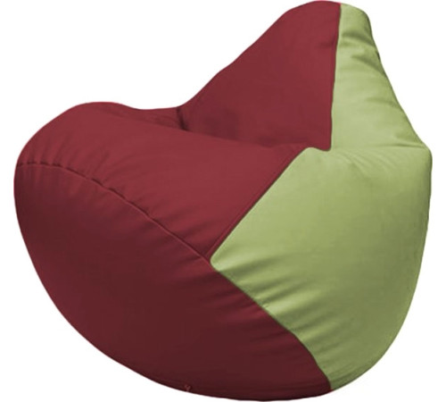 Кресло-мешок Flagman Груша Макси Г2.3-2119 бордовый/оливковый