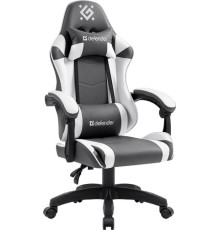 Игровое геймерское кресло Defender Fortune 64026 серый/белый